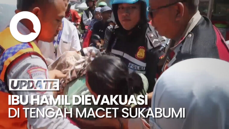 Cerita Dramatis Ibu Hamil Dievakuasi di Tengah Kemacetan Jalur Wisata Sukabumi